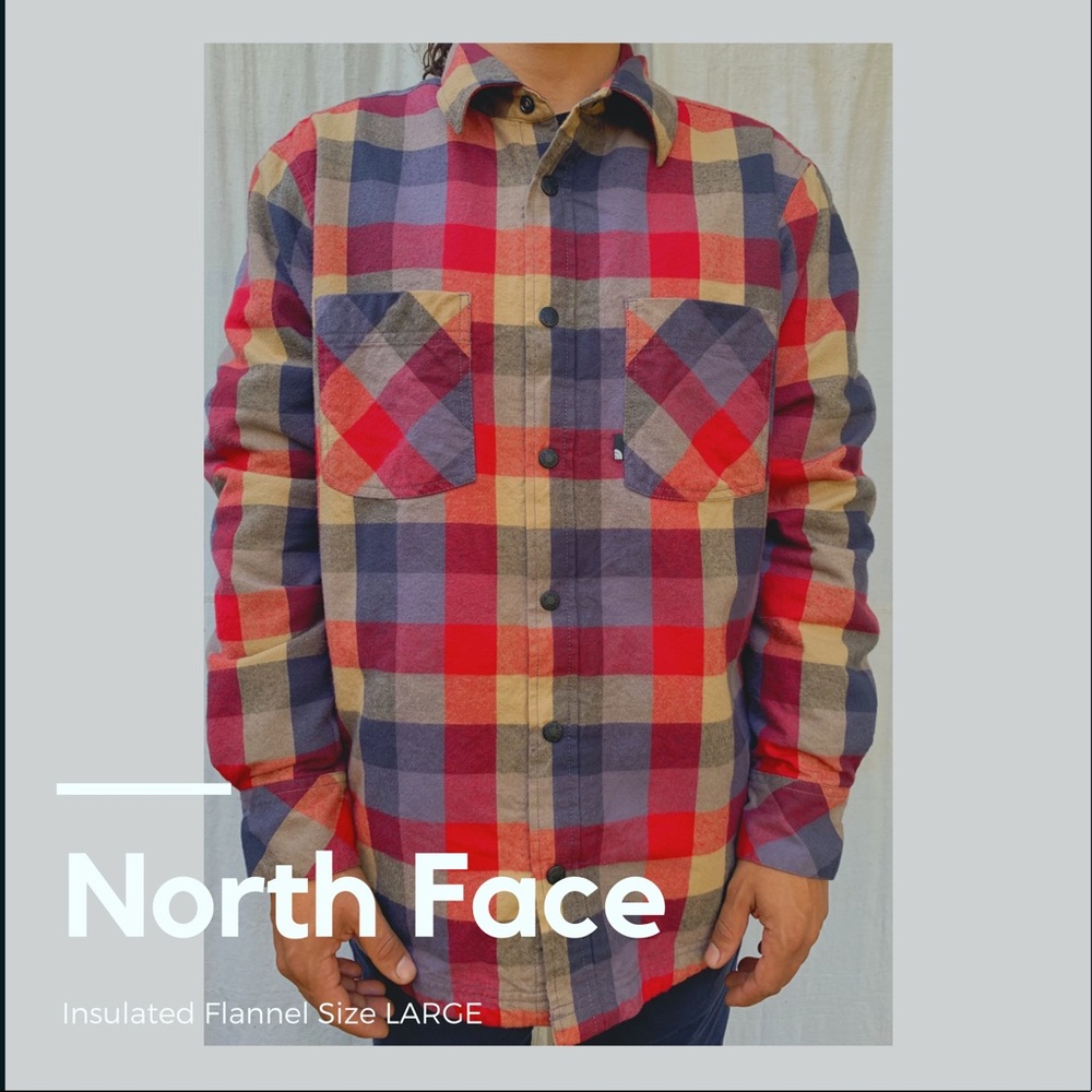 THE NORTH FACE  Insulated Flannel Size LARGE